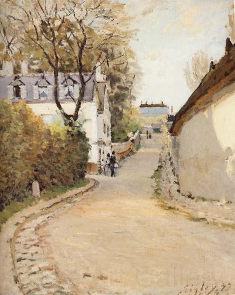 Alfred Sisley Rue de Princesse,Louveciennes Norge oil painting art